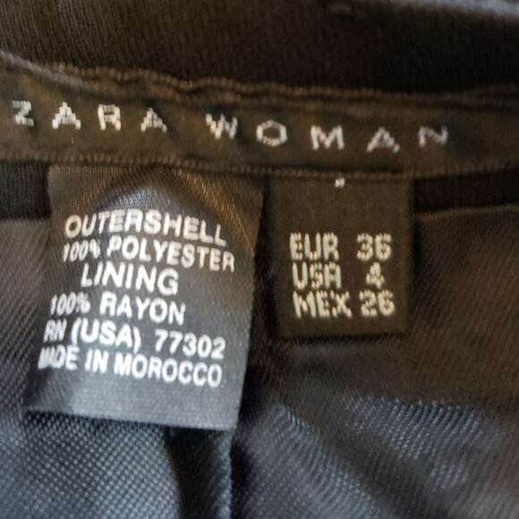 Zara‎ midi 4 skirt black with side zipper - Picture 3 of 6